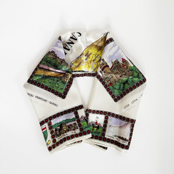 Vintage Canada Souvenir Scarf - Picture 3 of 6
